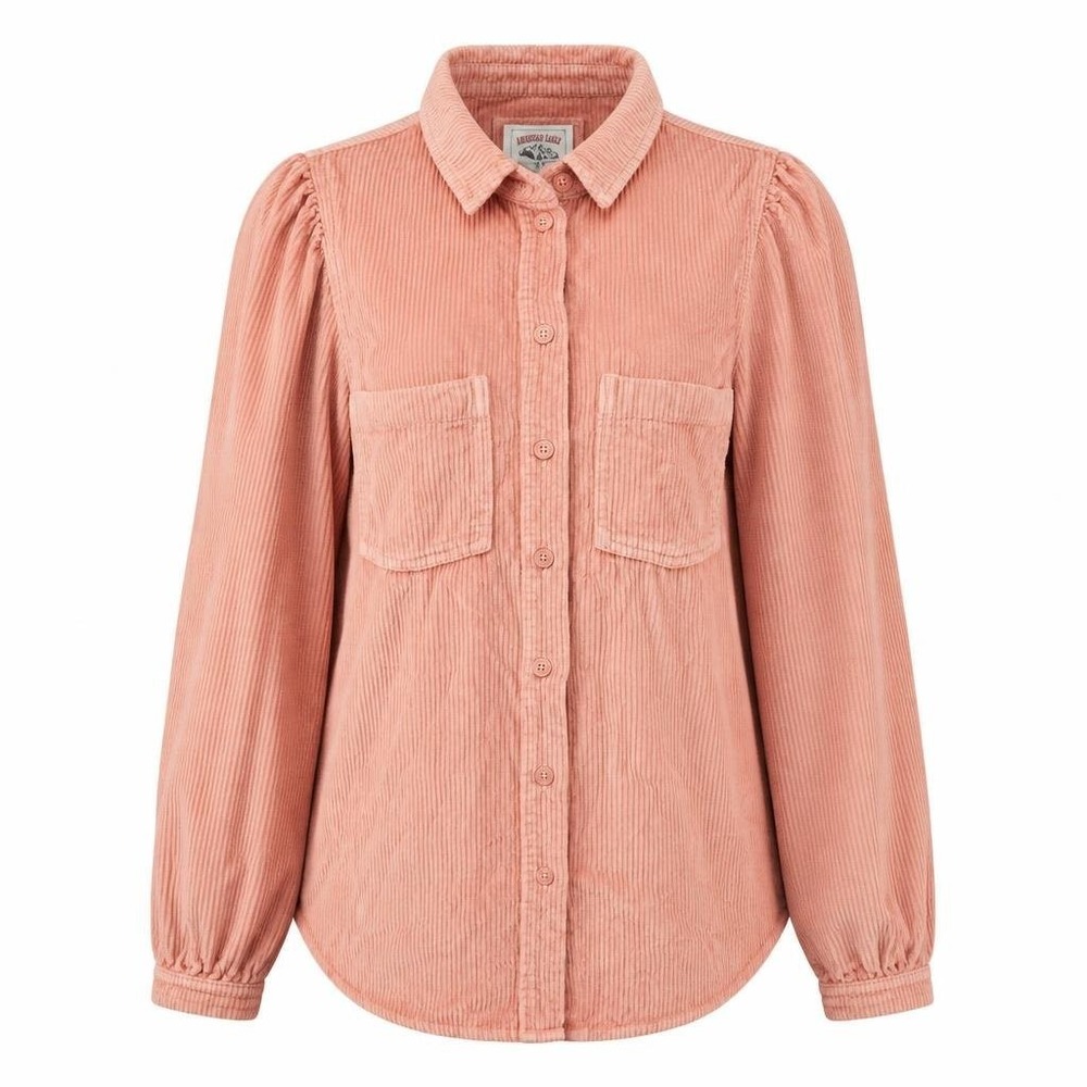 American Eagle Womens XS Pink‎ Corduroy Long Sleeve Button Up Shirt Preppy Top